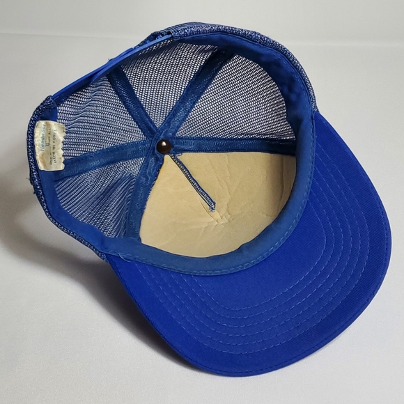 Vtg Hooked On Fishing Trucker Hat Foam Mesh Snapback Blue Baseball Cap Graphic. - Picture 13 of 13